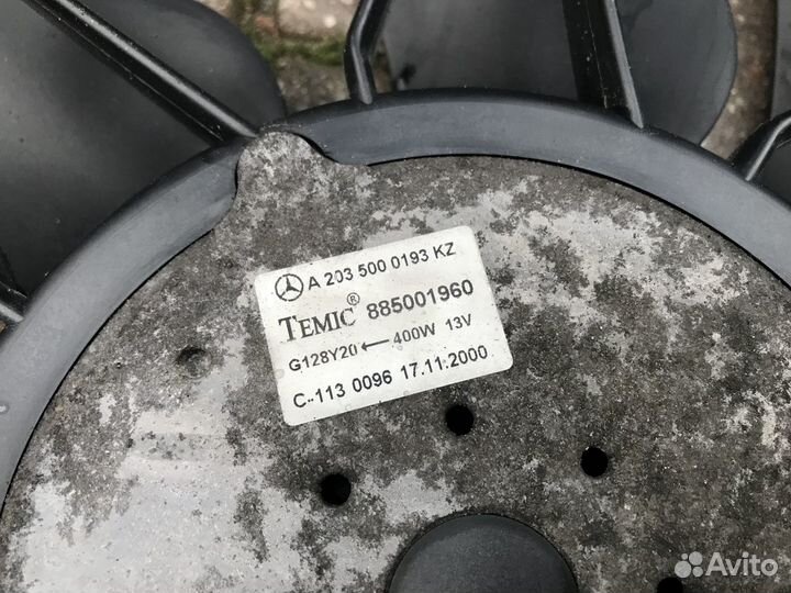 Вентилятор охлаждения радиатора на Mercedes W203