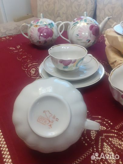 Чайный сервиз Дулево СССР Фарфор