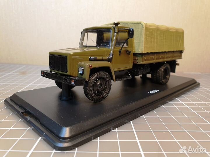 Газ-3309 Д-245.7 Diesel Turbo с тентом хаки