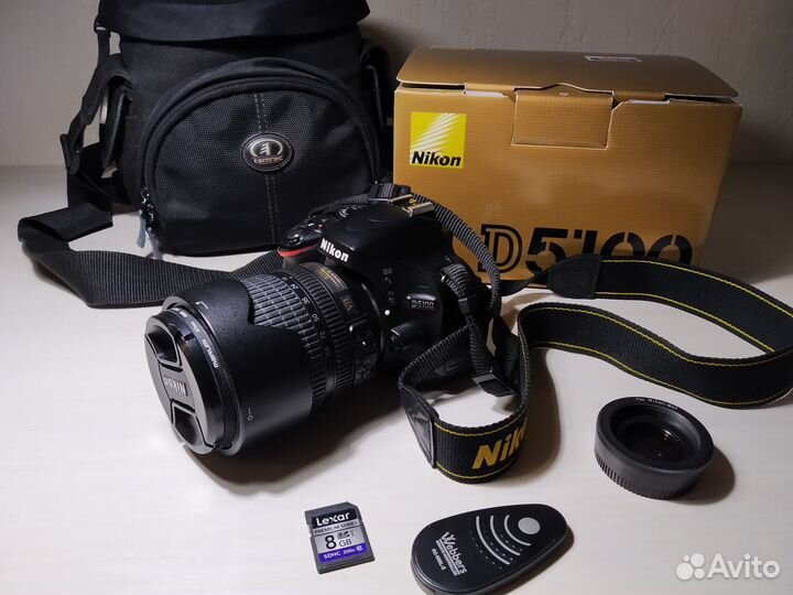 Фотоаппарат Nikon d5100+Nikkor18-105+Nikkor 35 1.8