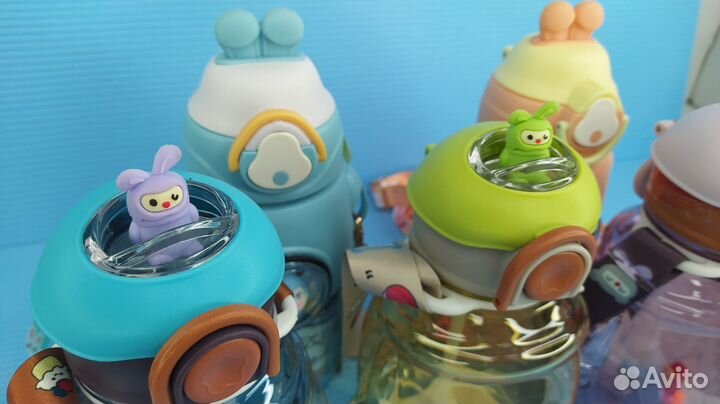 Поилки Cute Little Animals детские с игрушками