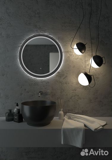 Круглое зеркало с подсветкой