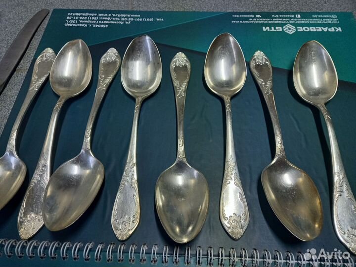 Мельхиоровые ложки,вилки, ножи