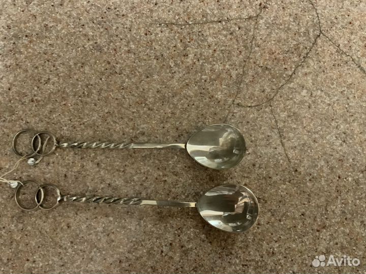 Серебрянная кофейная ложка