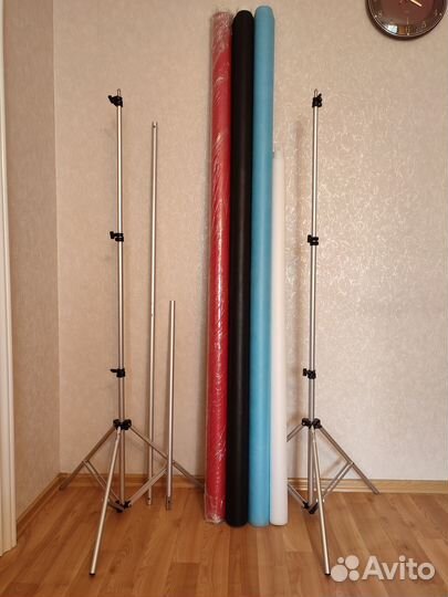 1. Система установки фона + фон нетканый