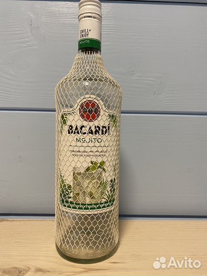 Бутылка из под Бакарди Bacardi Mojito