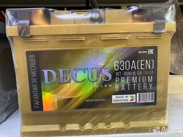 Аккумулятор Decus 60 А/ч прямой полярности
