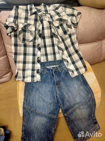 Рубашка+бриджи на мальчика