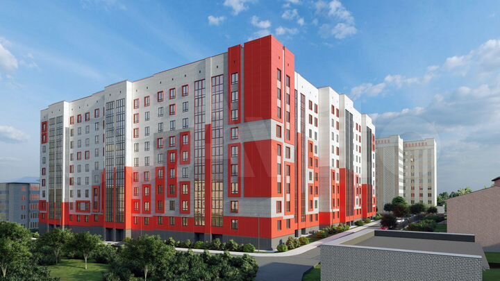 2-к. квартира, 65,4 м², 4/9 эт.