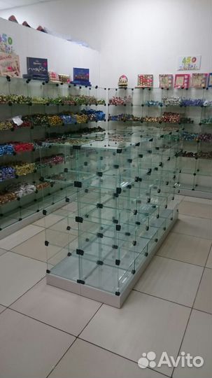 Витрина стеклянная под конфеты