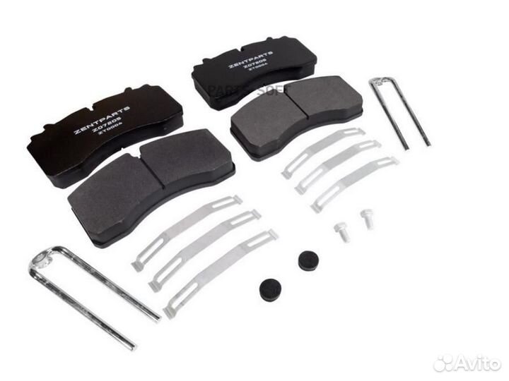 Zentparts Z07205 Z07205 колодки дисковые с р/к 291