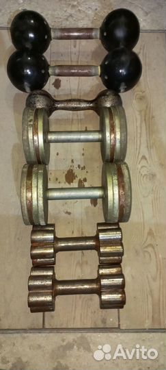 Гантели 8кг, 4кг, 10кг, 5кг. Гиря 24кг