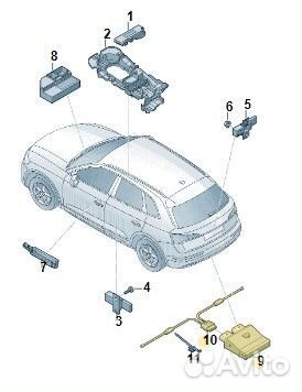 Блок управления крышкой багажника Audi Q5 2 deta