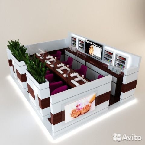 Нейл бар, островки для маникюра