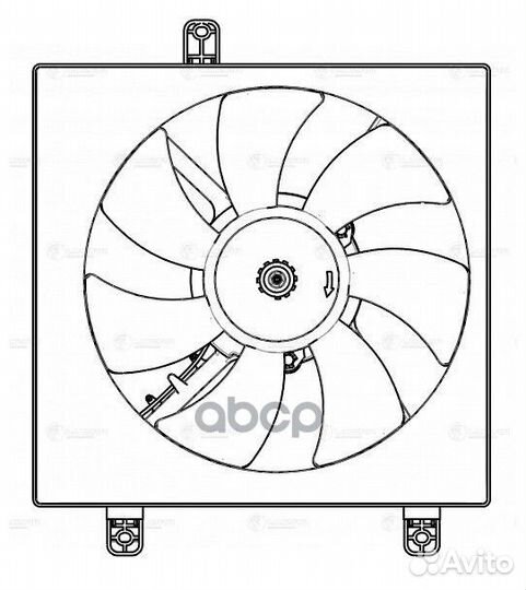Вентилятор радиатора кондиционера chery tiggo