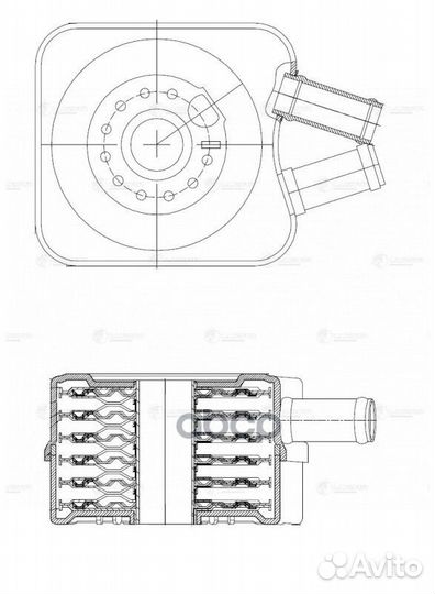 Радиатор масляный LOC1868 luzar