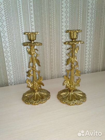 Подсвечник латунь бронза