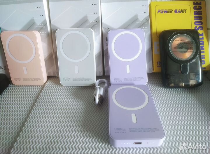 Повербанк с быстрой зарядкой для iPhone и Android