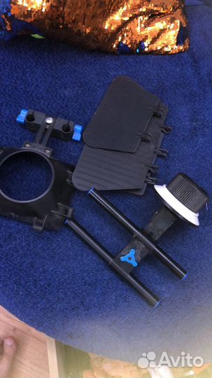 Плечевой упор, риг с follow focus, matebox