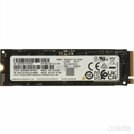 Внутренний жесткий диск Samsung PM9A1 528513