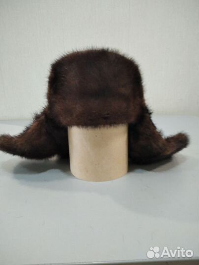 Норковая шапка мужская, размер 59