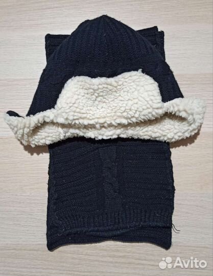 Комплект шапка и шарф зима