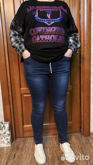 Джинсы резинки/стрейч 48 50 52