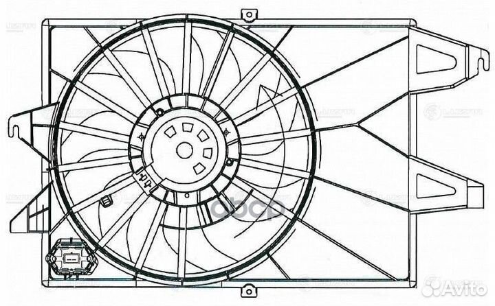 Э/вентилятор охл. с кожухом для а/м Ford Mondeo