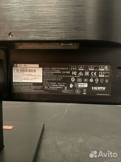 Монитор hp 22w 60hz