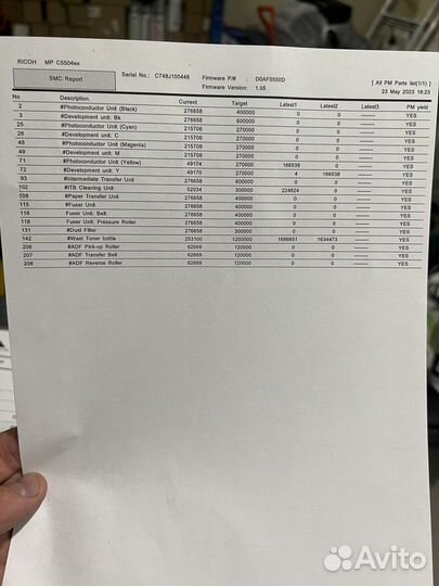 Мфу лазерный, цветной А3 - Ricoh MP C5504