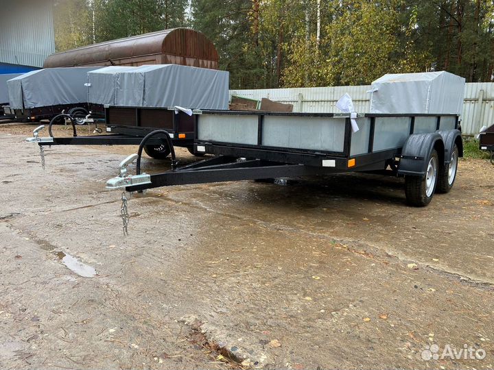 Прицеп двухосный 3.5х1.5 бортовой усиленный