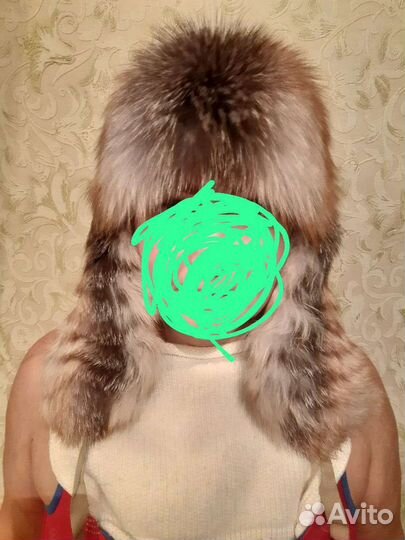 Шапка ушанка женская, норка+ лиса