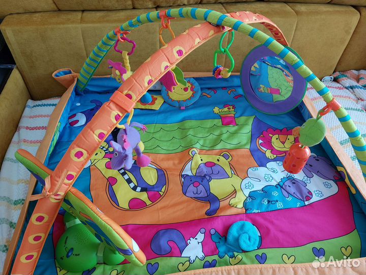 Развивающий коврик tiny love зоопарк