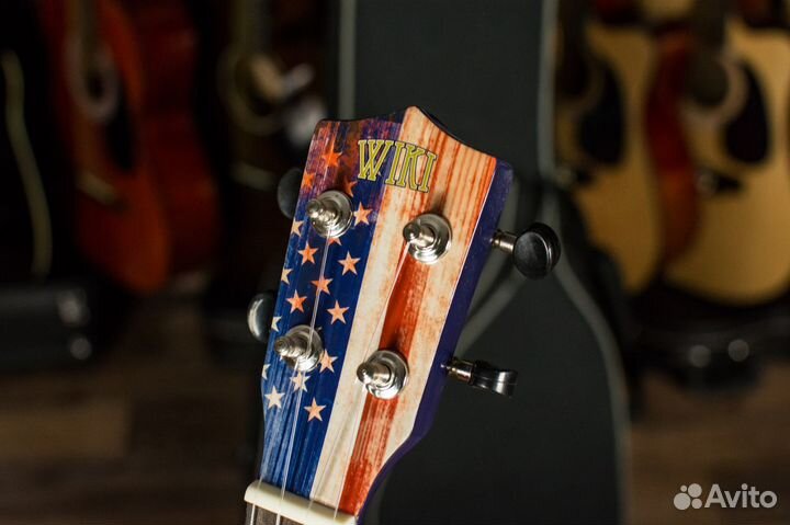 Укулеле с рисунком Wiki + Аксессуары