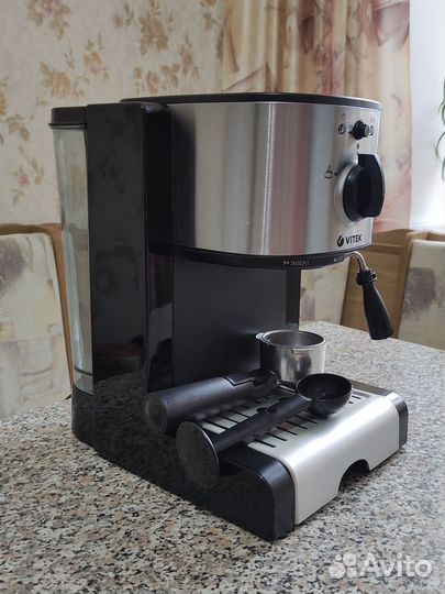 Кофеварка vitek рожковая VT-1513 BK