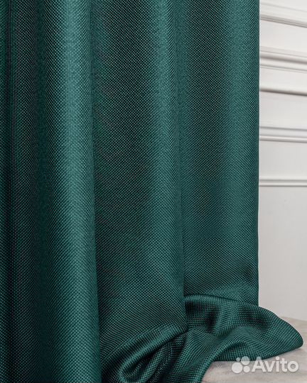 Шторы рогожка Орфей Виридиан