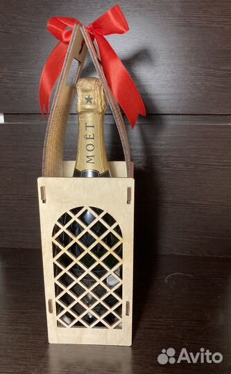 Коробка-переноска деревянная для бутылки вина
