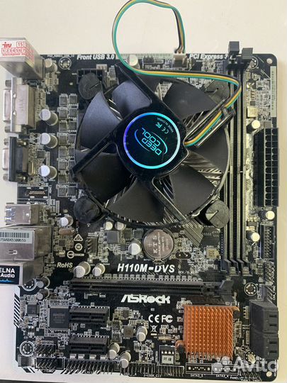 Материнская плата H110M-DVS с процессором i3-7100