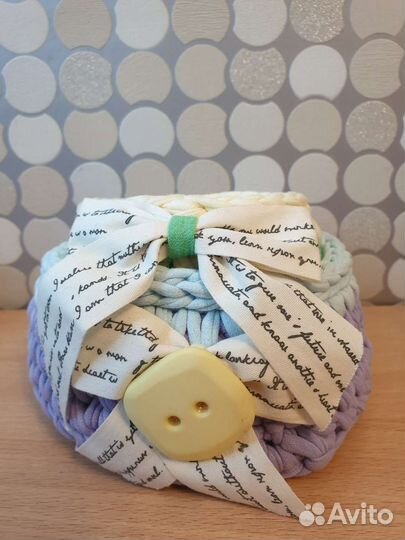 Корзины из трикотажной пряжи