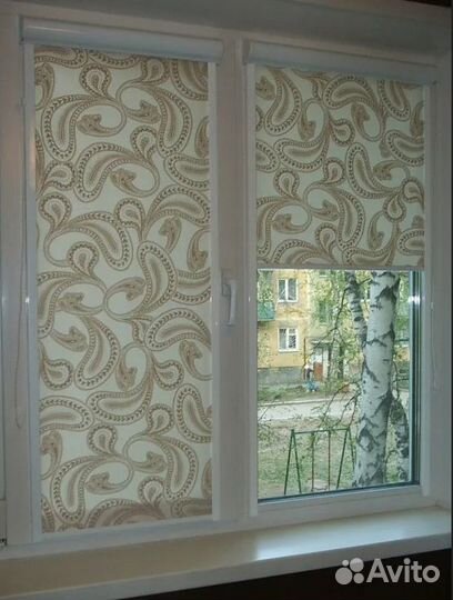 Кассетные рулонные шторы на окна с направляющими