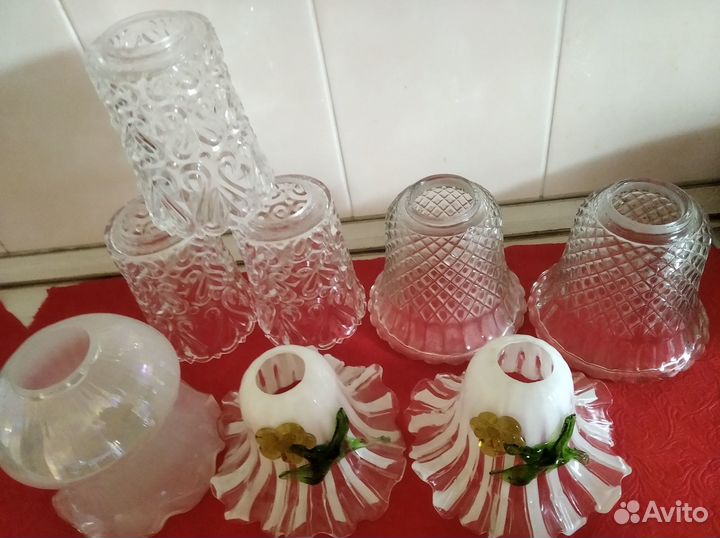 Плафоны для люстры стеклянные