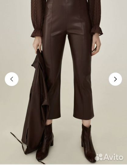 Брюки из экокожи