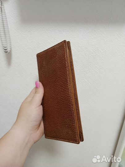 Кошелек из натуральной кожи козы