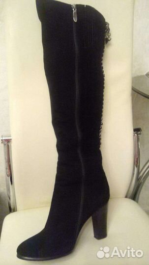 Сапоги евро зима замша женские 38 размер