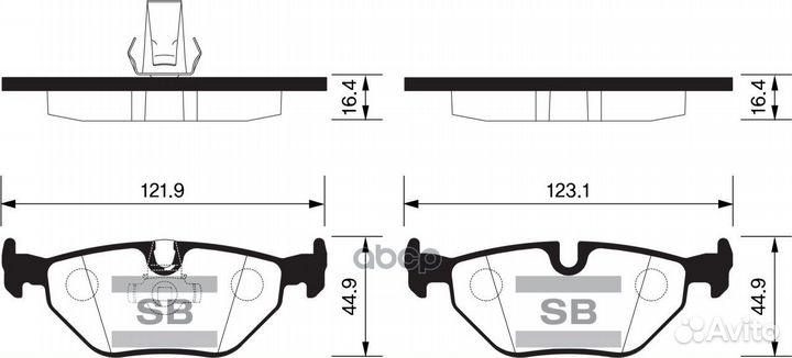 SP2167 колодки дисковые задние BMW E34 1.82.5T