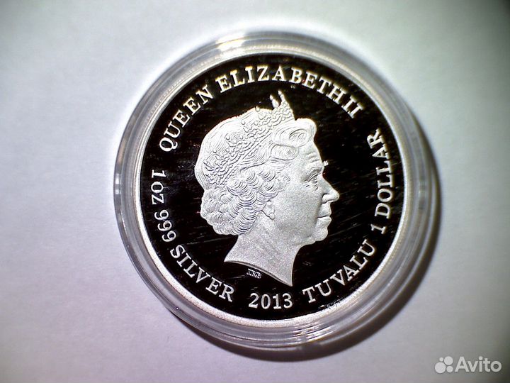 Тувалу 2013 1 доллар серия исчезающие тасманский Д
