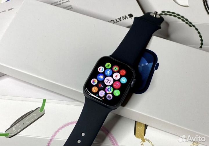 Apple watch 9 45 mm (яблоко при включении)