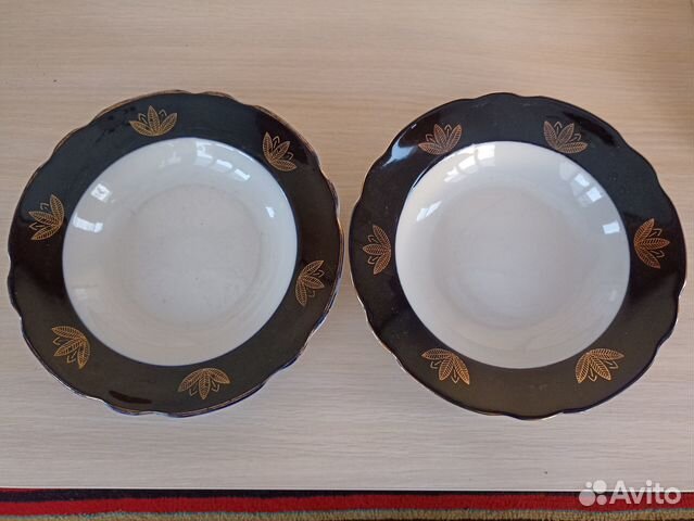 Тарелки глубокие cobalt СССР посуда СССР