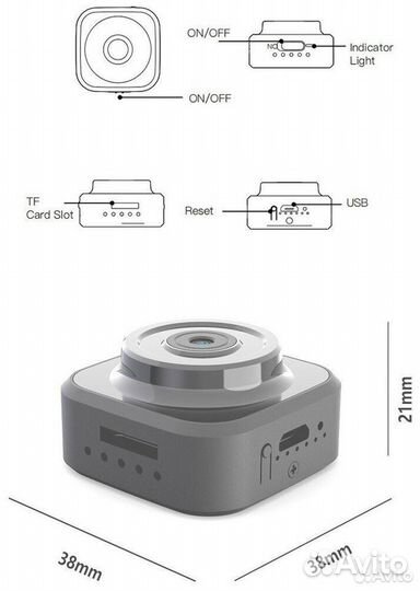 Мини-камера с Wi-Fi L18 беспроводная портативная