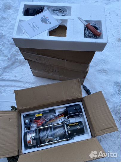 Лебедка Electric Winch 12000lbs, 5,4т, cталь 12v